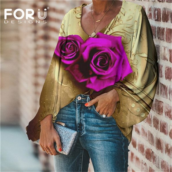 forudesigns harajuku women and blouse retro art rose flowers printing ladies summer shirt femme clothing ropa mujer 2020, White
forudesigns harajuku women and blouse retro art rose flowers printing ladies summer shirt femme clothing ropa mujer 2020, White