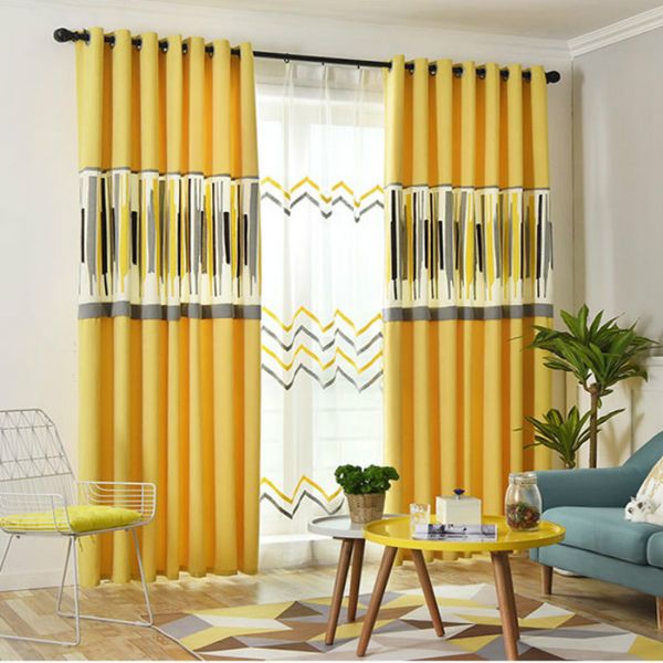 modern simple yellow art geometric blackout curtains for living room nordic white stripe curtains screen bedroom tulle
modern simple yellow art geometric blackout curtains for living room nordic white stripe curtains screen bedroom tulle