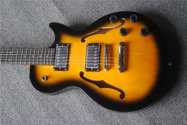 factory custom semi-hollow yellow electric guitar with rosewood fretboard , chromium hardware , double f hole ,can be customized
factory custom semi-hollow yellow electric guitar with rosewood fretboard , chromium hardware , double f hole ,can be customized