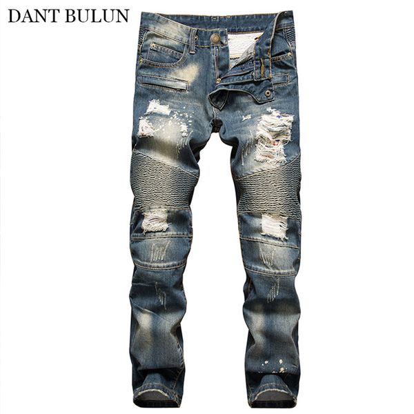 jeans men pants distressed moto jeans hombre beggar ripped slim fit denim straight pants trendy biker hip hop mens, Blue
jeans men pants distressed moto jeans hombre beggar ripped slim fit denim straight pants trendy biker hip hop mens, Blue