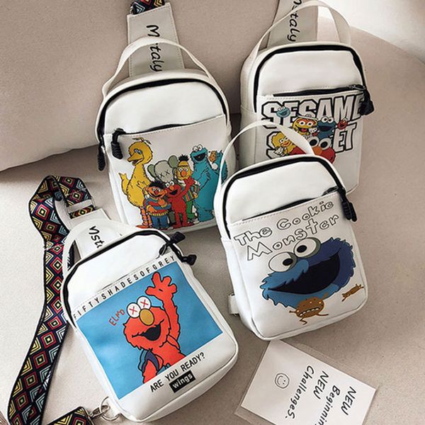 cartoon movie colorful printed bag kaws sesame street handbag for woman school bag dhl fast arrived
cartoon movie colorful printed bag kaws sesame street handbag for woman school bag dhl fast arrived