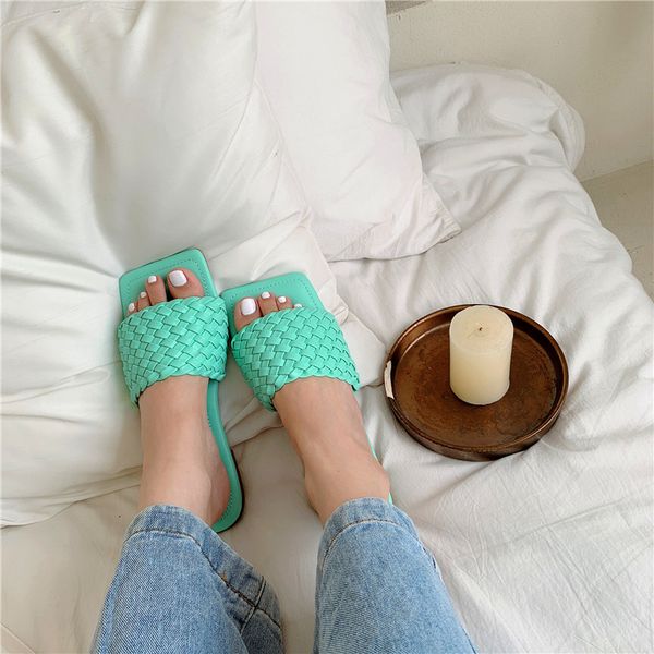 new summer woven slippers women slip on slides fashion square toe flat casual flip flops beach slippers slide sandals, Black
new summer woven slippers women slip on slides fashion square toe flat casual flip flops beach slippers slide sandals, Black