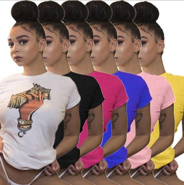 new sell women's t-shirt crew neck bodycon pullover cap sleeve sportswear stylish short sleeve print brief summer clothing plus size 25, White
new sell women's t-shirt crew neck bodycon pullover cap sleeve sportswear stylish short sleeve print brief summer clothing plus size 25, White