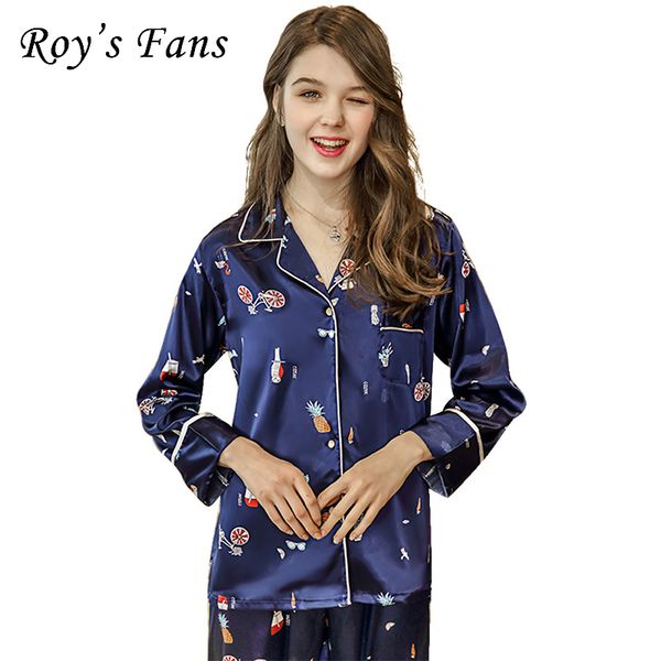 roy's fans fashion pajama sets print long sleeve turn-down collar long pants two pieces women casual pajama sets, Blue;gray
roy's fans fashion pajama sets print long sleeve turn-down collar long pants two pieces women casual pajama sets, Blue;gray