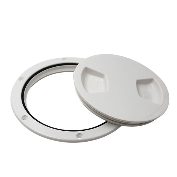 rv boat round non slip inspection hatch marine deck plate access, plastic, white, 5-1/2 inch
rv boat round non slip inspection hatch marine deck plate access, plastic, white, 5-1/2 inch