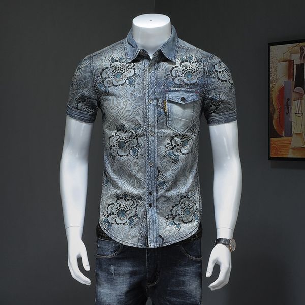 mens luxury designer shirts printed man casual slim shirt fashion classic men dress shirt men's long sleeve brand clothing denim shirt, White;black
mens luxury designer shirts printed man casual slim shirt fashion classic men dress shirt men's long sleeve brand clothing denim shirt, White;black