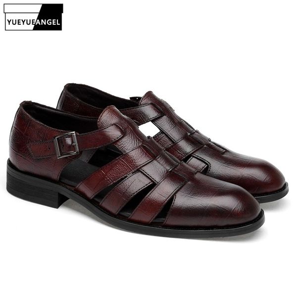 2019 new summer mens genuine leather sandals gladiator pointed toe business casual buckle leisure shoes mens beach sandals male, Black
2019 new summer mens genuine leather sandals gladiator pointed toe business casual buckle leisure shoes mens beach sandals male, Black