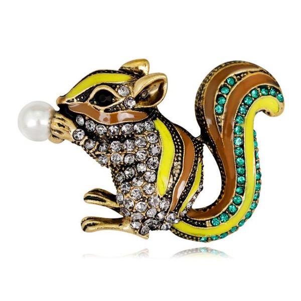 enamel cute squirrel brooches animal rhinestone pin lady corsage party shirt coat jewelry accessories, Gray
enamel cute squirrel brooches animal rhinestone pin lady corsage party shirt coat jewelry accessories, Gray