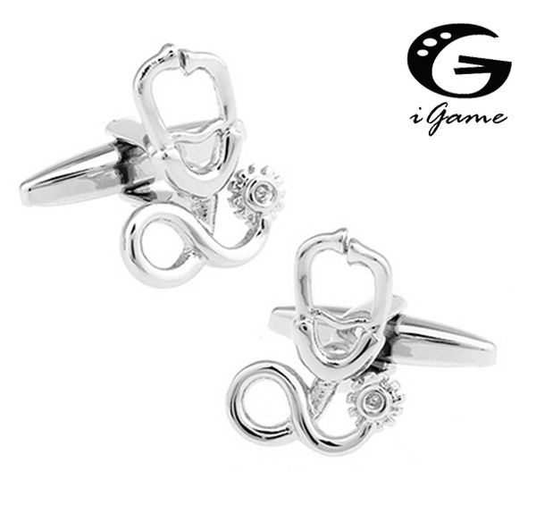 igame stethoscope cufflinks silver color copper design gift for men ing, Silver;golden
igame stethoscope cufflinks silver color copper design gift for men ing, Silver;golden