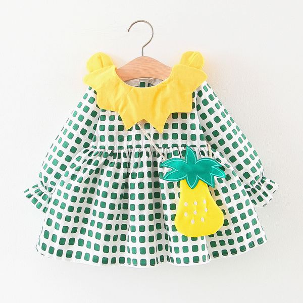 Spring Fall girls Clothes dress Long Sleeve Pet Pan Collar Square Print Design Dress Elegant girl Clothing Dress
Spring Fall girls Clothes dress Long Sleeve Pet Pan Collar Square Print Design Dress Elegant girl Clothing Dress