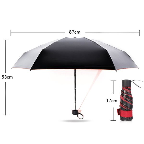 eva case 6 ribs 190t pongee fabric uv protection compact portable outdoor mini five-folding non-automatic travel umbrella with
eva case 6 ribs 190t pongee fabric uv protection compact portable outdoor mini five-folding non-automatic travel umbrella with