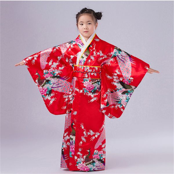 110-150cm baby girls japanese kimono dress peacock pattern embroidery with obi kids girls bathing robe loose yukata outwear, Blue
110-150cm baby girls japanese kimono dress peacock pattern embroidery with obi kids girls bathing robe loose yukata outwear, Blue