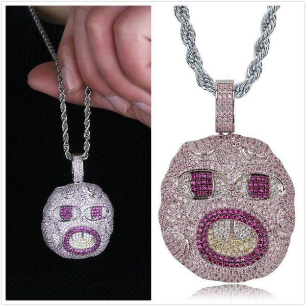 new 2020 personalized white gold iced out cubic zirconia mens cartoon exaggerated face pedant necklace full diamond hip hop jewelry gifts, Silver
new 2020 personalized white gold iced out cubic zirconia mens cartoon exaggerated face pedant necklace full diamond hip hop jewelry gifts, Silver