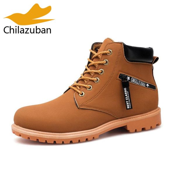 chilazuban men ankle boots autumn winter warm lace up round toe work shoes leisure men shoes simple motorcycle boots size 40-45, Black
chilazuban men ankle boots autumn winter warm lace up round toe work shoes leisure men shoes simple motorcycle boots size 40-45, Black