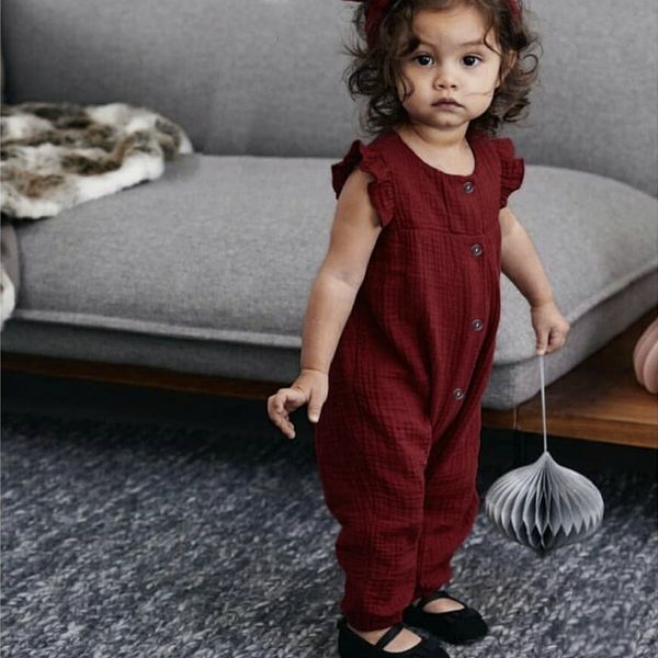 2020 new baby girl's romper sleeveless solid color wild simple casual jumpsuit wine red, Blue
2020 new baby girl's romper sleeveless solid color wild simple casual jumpsuit wine red, Blue