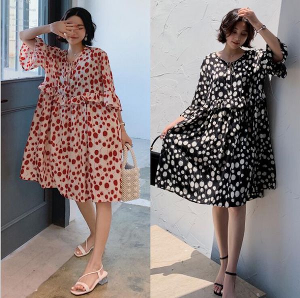 2019 новое прибытие лето материнства платье женщина мило точка шифон большой размер платья беременная женщина платье md-01449, White
2019 новое прибытие лето материнства платье женщина мило точка шифон большой размер платья беременная женщина платье md-01449, White