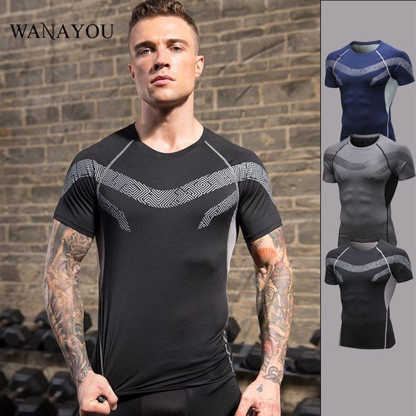 wanayou printing short-sleeved fitness running t-shirt,fast drying breathable sportswear gym tight outdoor sport shirt men, Black;blue
wanayou printing short-sleeved fitness running t-shirt,fast drying breathable sportswear gym tight outdoor sport shirt men, Black;blue