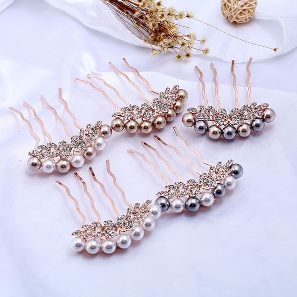 gorgeous rose gold crystal pearl bridal hair comb wedding hair decoration girls rhinestones hair jewelry accessories party gifts, Golden;white
gorgeous rose gold crystal pearl bridal hair comb wedding hair decoration girls rhinestones hair jewelry accessories party gifts, Golden;white