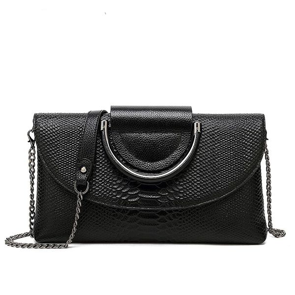 womens genuine leather handbags 2019 new style chains clutches ladies crossbody shoulder messenger bags purses and handbags