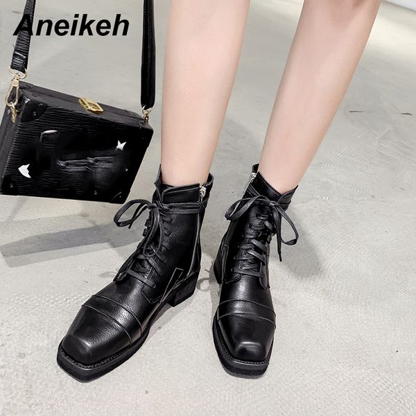 aneikeh 2020 spring autumn fashion cross lace-up zipper cossacks boots round head zipper women's motorcycle boots shoes, Black
aneikeh 2020 spring autumn fashion cross lace-up zipper cossacks boots round head zipper women's motorcycle boots shoes, Black