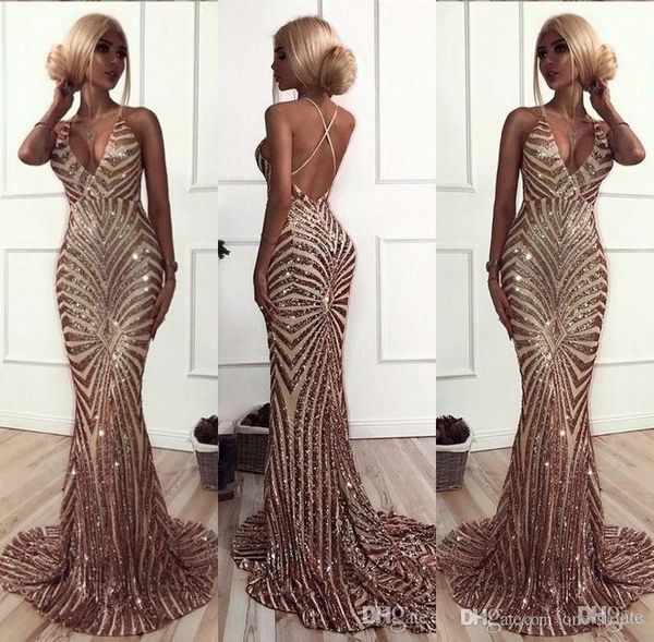 bling sequined prom dresses mermaid spaghetti straps deep v neck backless long formal evening gowns custom made women graduation dress, Black
bling sequined prom dresses mermaid spaghetti straps deep v neck backless long formal evening gowns custom made women graduation dress, Black