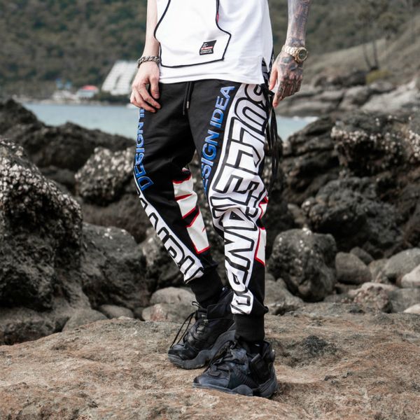 new harajuku style hip-hop brand original spring color block skateboard pants men's windbreaker trousers streetwear male pants, Black
new harajuku style hip-hop brand original spring color block skateboard pants men's windbreaker trousers streetwear male pants, Black