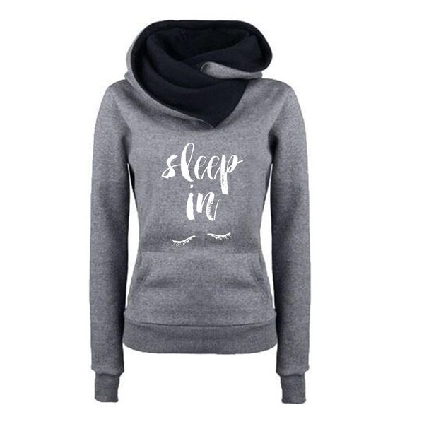 new sleep woman's fashion pullover pocket sweatshirts female lapel hoodie, Black
new sleep woman's fashion pullover pocket sweatshirts female lapel hoodie, Black
