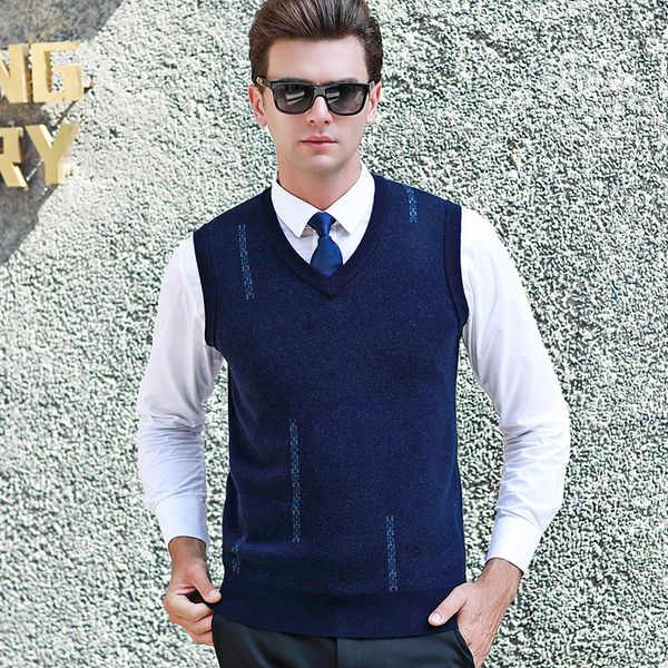 new men's sweater vest fashion smart knitted 100% wool men casual sweater vest business casual pullovers, Black;white
new men's sweater vest fashion smart knitted 100% wool men casual sweater vest business casual pullovers, Black;white