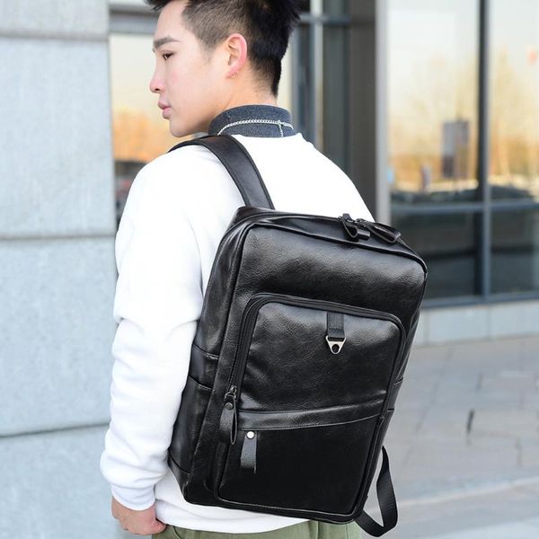 backpack fashion men packet trend outdoor solid color multifunctional leather travel bag sac a dos homme#g2
backpack fashion men packet trend outdoor solid color multifunctional leather travel bag sac a dos homme#g2