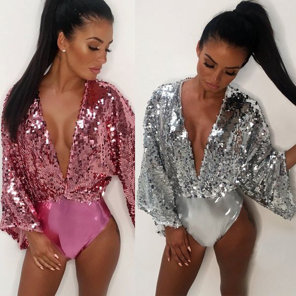 explosions 2020 european and american cross-border deep v-neck sequin split swimsuit suit su1581, White;black
explosions 2020 european and american cross-border deep v-neck sequin split swimsuit suit su1581, White;black