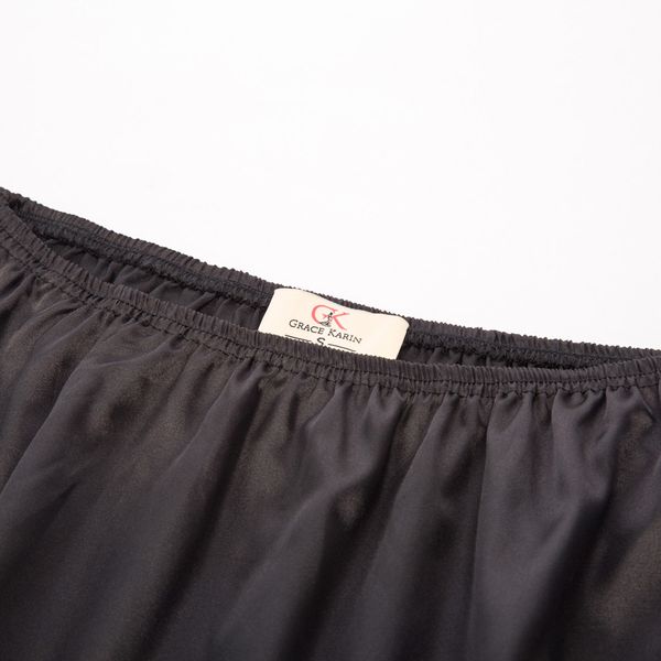 womens ladies under skirt high waist slip elastic waist lace hem underskirt soft, Black
womens ladies under skirt high waist slip elastic waist lace hem underskirt soft, Black