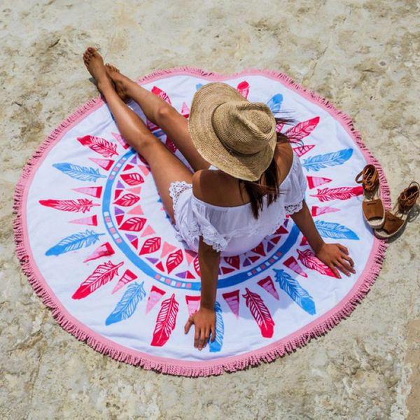 2020 summer round beach towel polyester soft fast dryer women towel portable outdoor camping picnic table cloth mats
2020 summer round beach towel polyester soft fast dryer women towel portable outdoor camping picnic table cloth mats