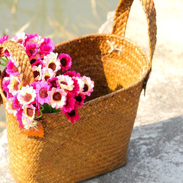 natural round straw basket bin handmade with handgrip orange 33x21x26cm storage baskets
natural round straw basket bin handmade with handgrip orange 33x21x26cm storage baskets