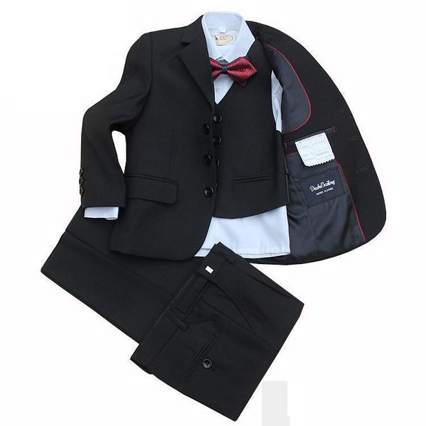 big boys suit children black set dress suit wedding costume formal 5pieces jacket +vest+pants+bow tie+shirts size 2-12year
big boys suit children black set dress suit wedding costume formal 5pieces jacket +vest+pants+bow tie+shirts size 2-12year