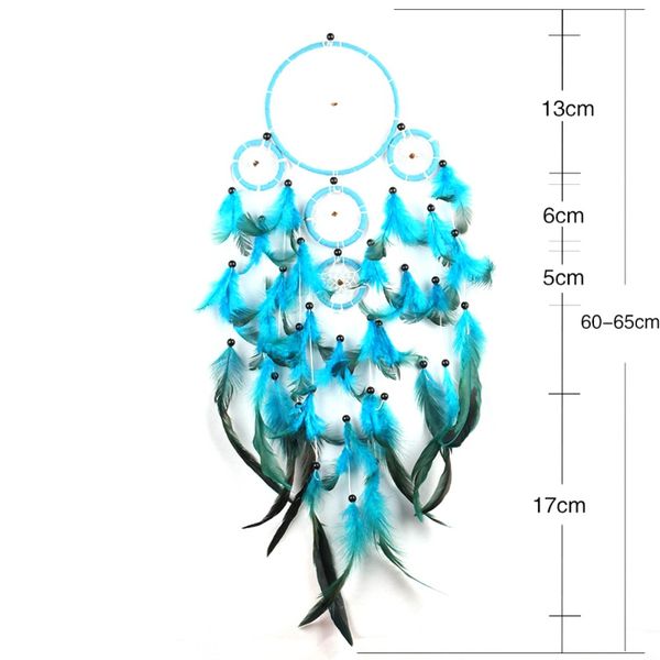 feather crafts blue dream catcher wind chimes handmade dreamcatcher net with feather beads for wall hanging car home decor
feather crafts blue dream catcher wind chimes handmade dreamcatcher net with feather beads for wall hanging car home decor