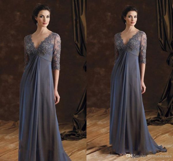 new grey half sleeve mother of the bride groom dresses with v neck appliques lace fleats floor length formal evening dress prom gowns long, Black;red
new grey half sleeve mother of the bride groom dresses with v neck appliques lace fleats floor length formal evening dress prom gowns long, Black;red