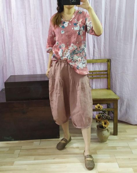 women's pants & capris women loose ramie elastic waist ladies vintage solid color patchwork knee length female trousers 2021 summer, Black;white
women's pants & capris women loose ramie elastic waist ladies vintage solid color patchwork knee length female trousers 2021 summer, Black;white