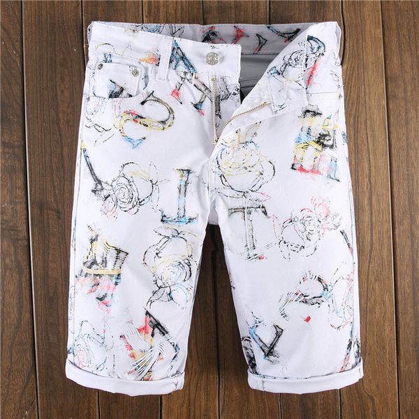 2019 new fashion personality printing mens slim fit denim shorts new shorts mens regular work casual short pants plus size b1, Blue
2019 new fashion personality printing mens slim fit denim shorts new shorts mens regular work casual short pants plus size b1, Blue
