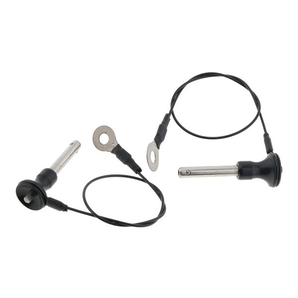 2 pieces stainless steel ball lock quick release pin, push button, fine finish, dia 8mm usable length 45mm/1.77 inch
2 pieces stainless steel ball lock quick release pin, push button, fine finish, dia 8mm usable length 45mm/1.77 inch
