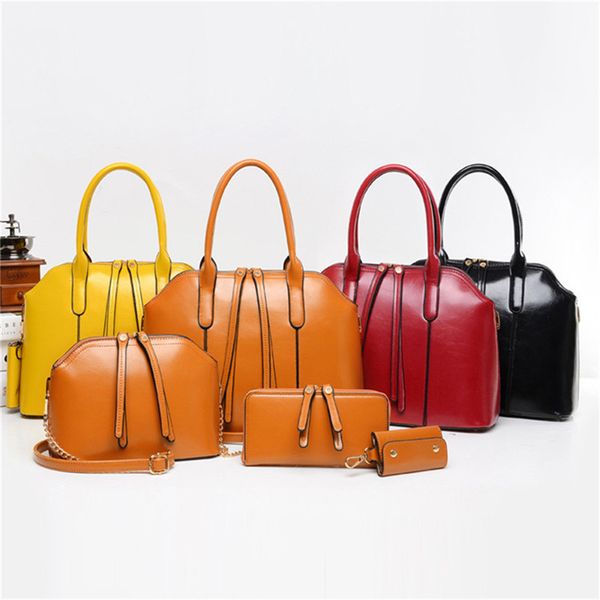 4 piece/set retro oil wax pu leather bag portable diagonal package shoulder bag women handbag crossbody bags purse women totes
4 piece/set retro oil wax pu leather bag portable diagonal package shoulder bag women handbag crossbody bags purse women totes