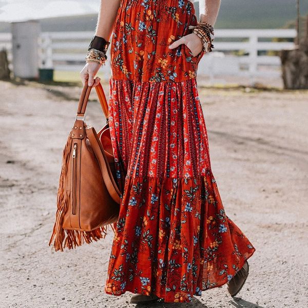 bohemian style womens dresses fashion floral printed relaxed pleated skirts new style women designer dresses, Black
bohemian style womens dresses fashion floral printed relaxed pleated skirts new style women designer dresses, Black