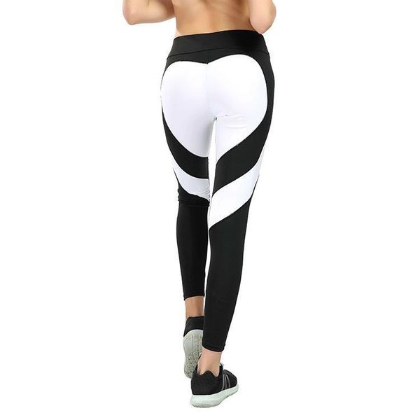 889 europe and the united states new butt love stitching yoga leggings hip stretch high waist leggings, Black
889 europe and the united states new butt love stitching yoga leggings hip stretch high waist leggings, Black