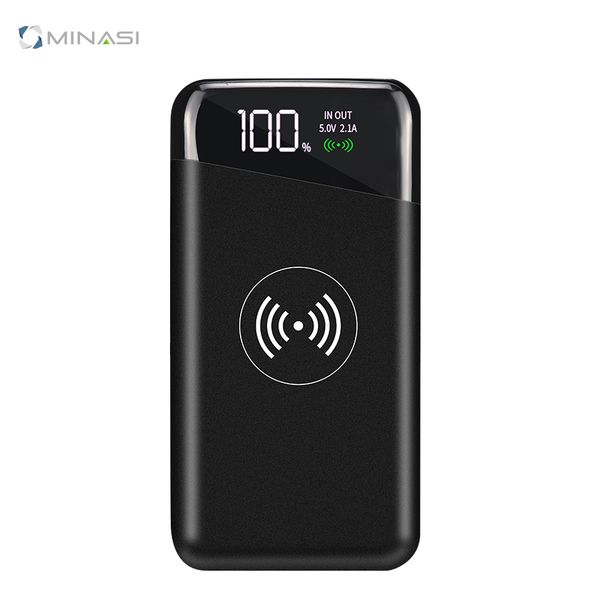 Power bank upplier new product wirele charging power bank with power di play Power bank upplier new product wirele charging power bank with power di play