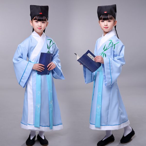 girls boy's costume ancient chinese scholar costume hanfu robe tang suit traditional stage dance performance cosplay suit, Black;red
girls boy's costume ancient chinese scholar costume hanfu robe tang suit traditional stage dance performance cosplay suit, Black;red
