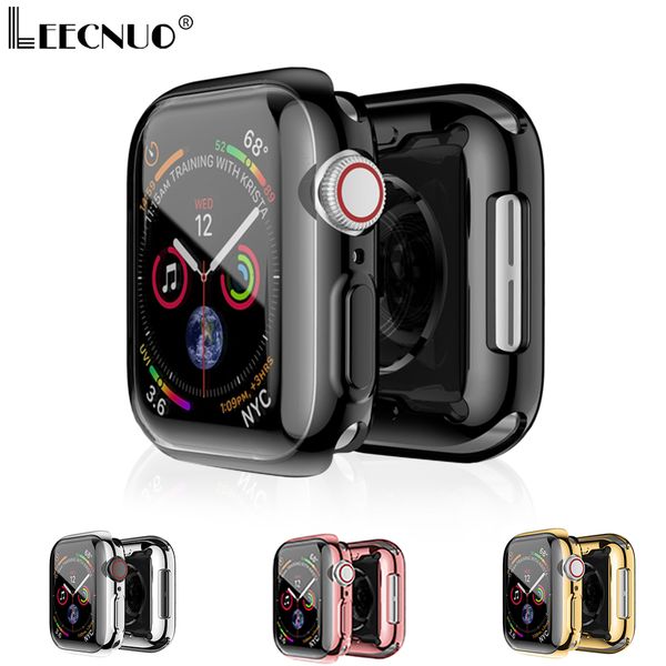 transparent cover series 3 2 1 38mm 42mm 360 full soft clear tpu screen protector case 4 44mm 40mm, Black;brown 
transparent cover series 3 2 1 38mm 42mm 360 full soft clear tpu screen protector case 4 44mm 40mm, Black;brown