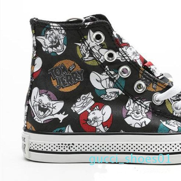 designer 2020 fashion new cartoon star 1970s hi tom & jerry casual canvas men women skateboarding sneaker trainers fashion plimsolls 01g, Black
designer 2020 fashion new cartoon star 1970s hi tom & jerry casual canvas men women skateboarding sneaker trainers fashion plimsolls 01g, Black