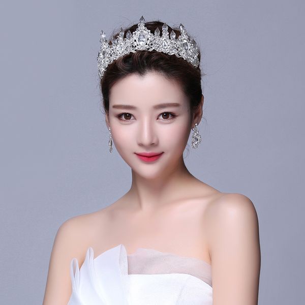 clear ice queen crown retro bridal tiara jewelry banquet party hair accessories mx200720, White;golden
clear ice queen crown retro bridal tiara jewelry banquet party hair accessories mx200720, White;golden