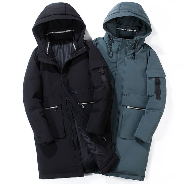 men's down & parkas winter men long section letter print thick warm windproof jacket hooded white duck outwear cargo coat, Black
men's down & parkas winter men long section letter print thick warm windproof jacket hooded white duck outwear cargo coat, Black