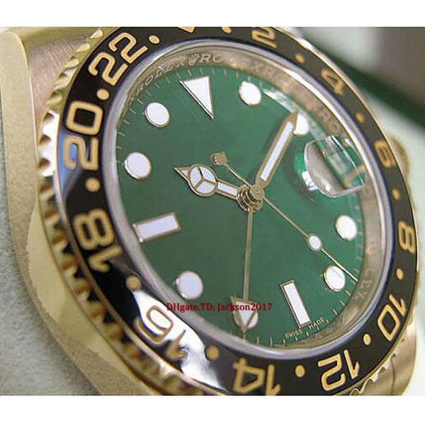 original box certificate casual modern men's watches ii 116718 yellow gold ceramic bezel green dial 40mm watch, Slivery;brown
original box certificate casual modern men's watches ii 116718 yellow gold ceramic bezel green dial 40mm watch, Slivery;brown