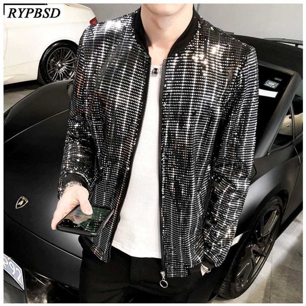 bomber jacket for men fashion sequins casual 2020 new long sleeve hip hop jacket outwear zipper chaqueta bomber hombre m-5xl, Black;brown
bomber jacket for men fashion sequins casual 2020 new long sleeve hip hop jacket outwear zipper chaqueta bomber hombre m-5xl, Black;brown